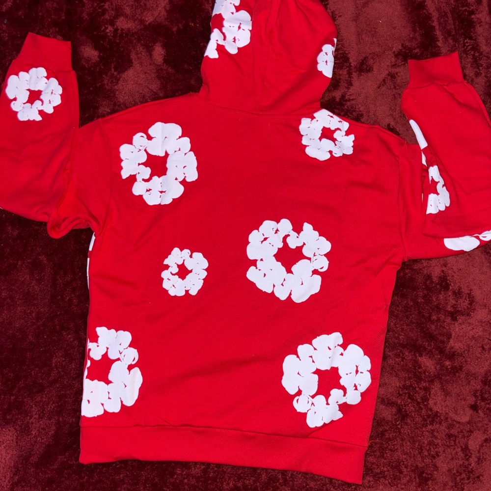 denim tear hoodie red - Picture 3 of 3